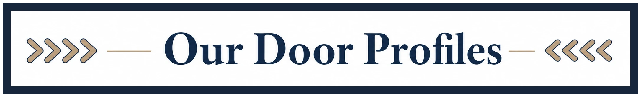 Our door profiles